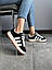 Чоловічі демісезонні кросівки Adidas Campus Black/white (чорно-білі) повсякденні кроси 733 Адіас vkross, фото 8