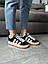 Чоловічі демісезонні кросівки Adidas Campus Black/white (чорно-білі) повсякденні кроси 733 Адіас vkross, фото 10
