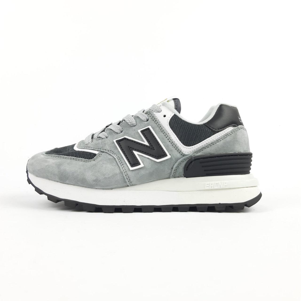 Жіночі осінні кросівки New Balance 574 Legacy (сірі з чорним) спортивні стильні кроси 21011 Нью Беленс vkross