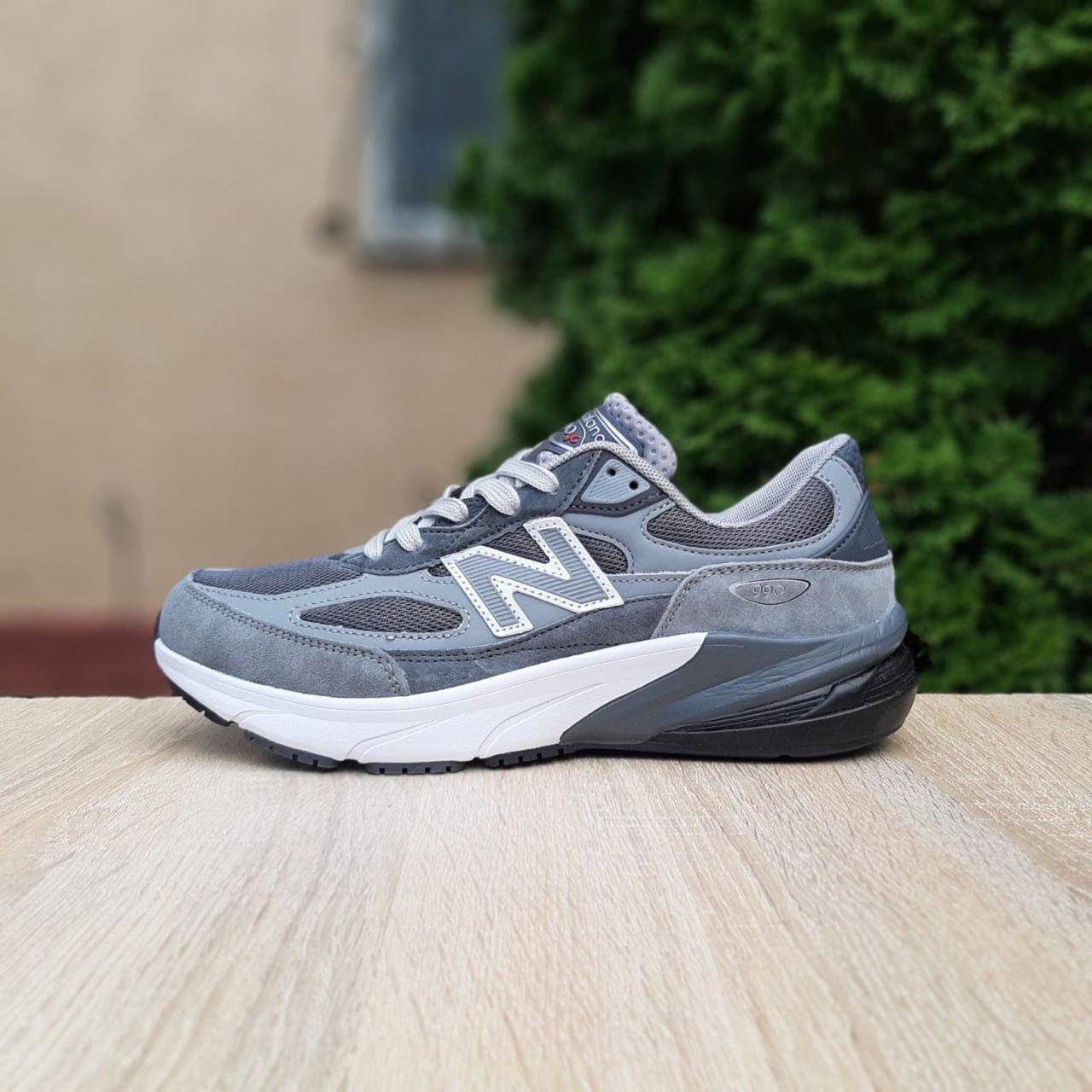 Чоловічі весняні кросівки New Balance 990v6 (темно-сірі) стильні спортивні кроси 11280 Нью Беленс vkross