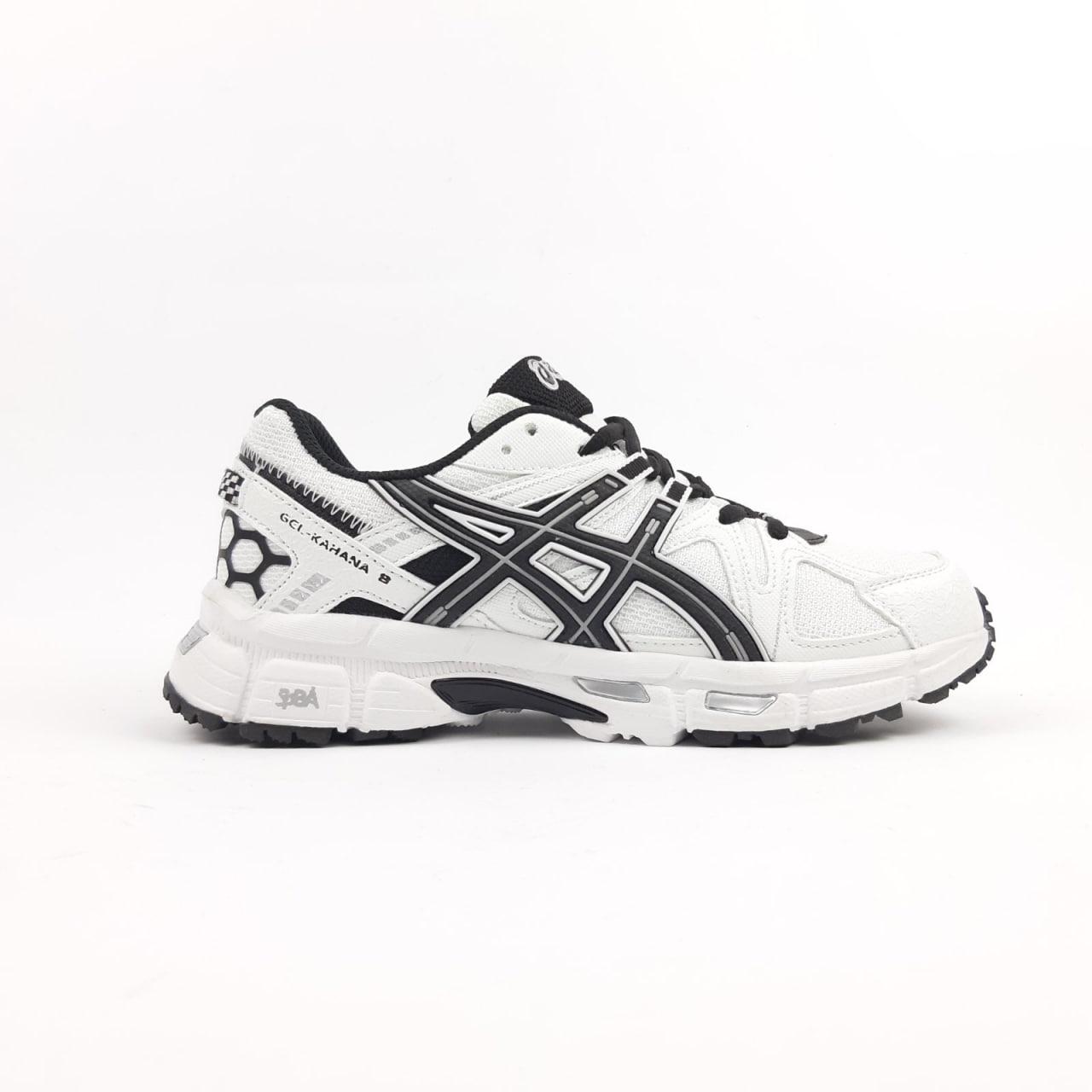 Чоловічі повсякденні кросівки Asics Gel-Kahana 8 (білі з чорним) модні спортивні кросівки 11276 Асікс vkross