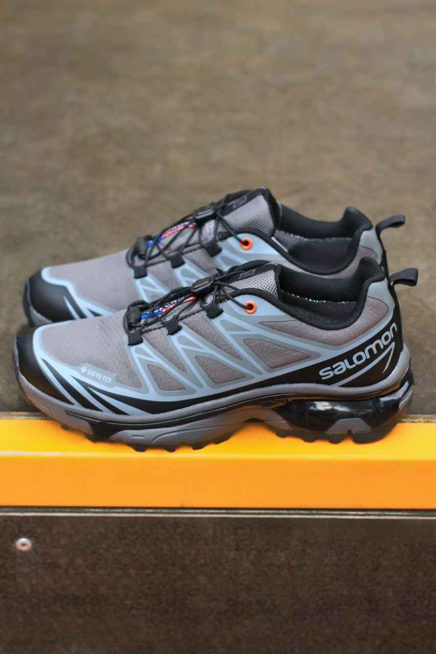 Чоловічі кросівки Salomon XT-6 Advanced Gore-Tex (сірі) спортивні кроси 1144 Саломон vkross
