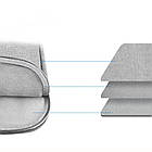 Сумка для ноутбука HAWEEL HWL7020 14-15" сіра, фото 5