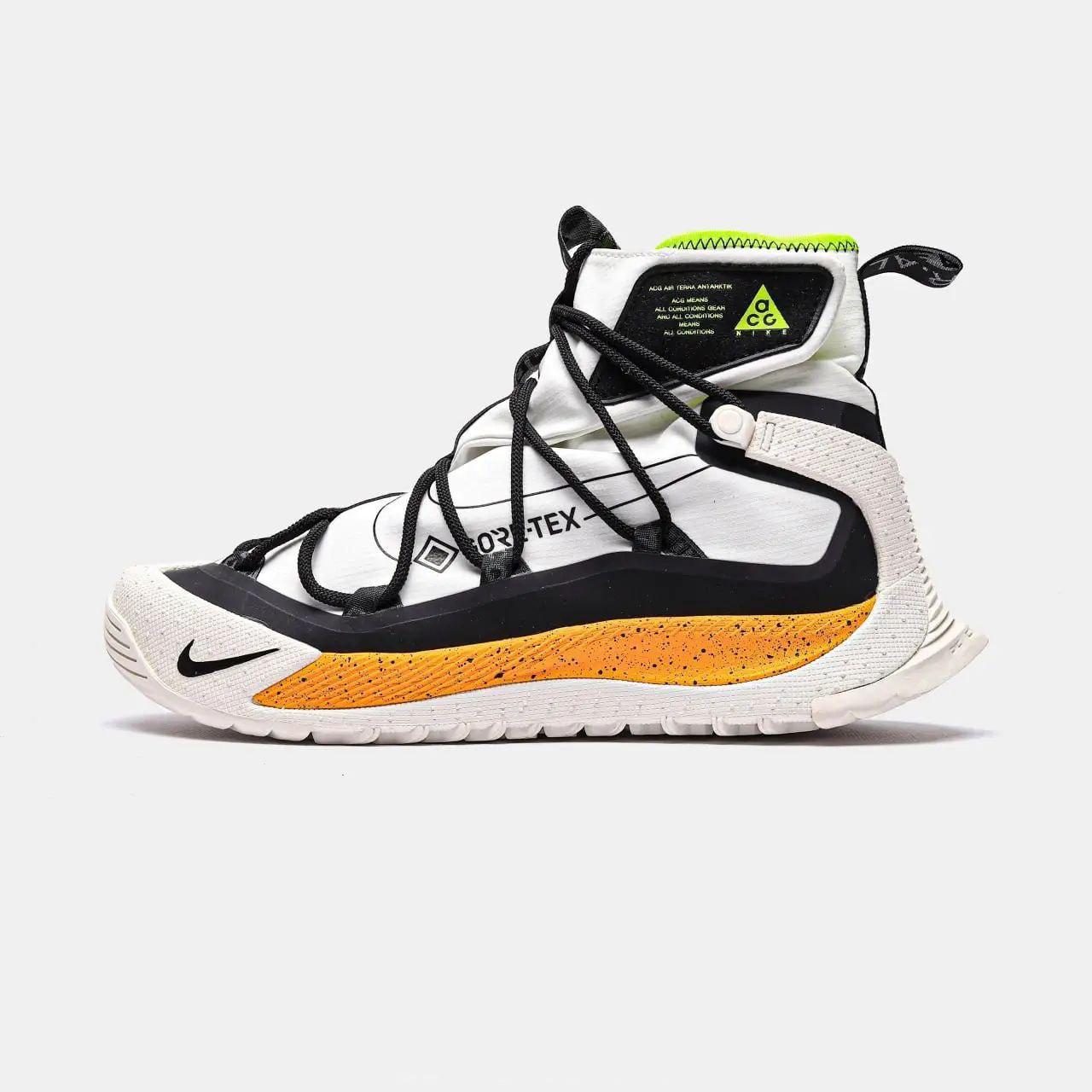 Чоловічі кросівки Nike ACG Terra Antarktik GORE-TEX White/Orange (білі з жовтогарячим) повсякденні 1351ТР Найк vkross