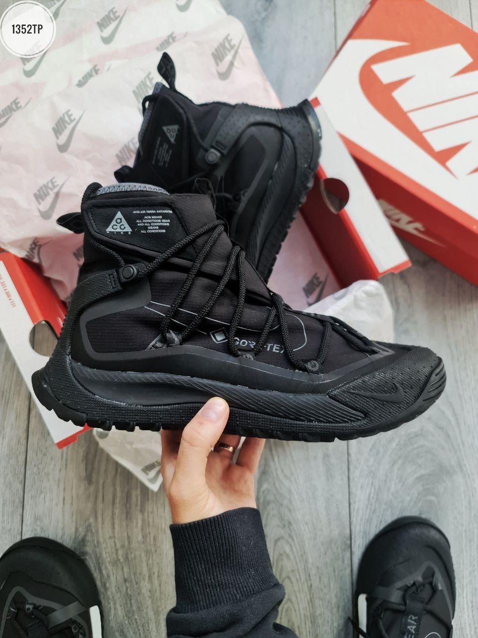 Чоловічі кросівки Nike ACG Terra Antarktik GORE-TEX Black (чорні) високі повсякденні кроси 1352TP Найк vkross