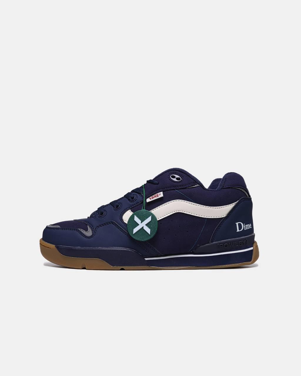 Чоловічі кросівки Vans x Dime Rowley XLT Blue White Gum (сині з білим) спортивні va16 Ванс vkross