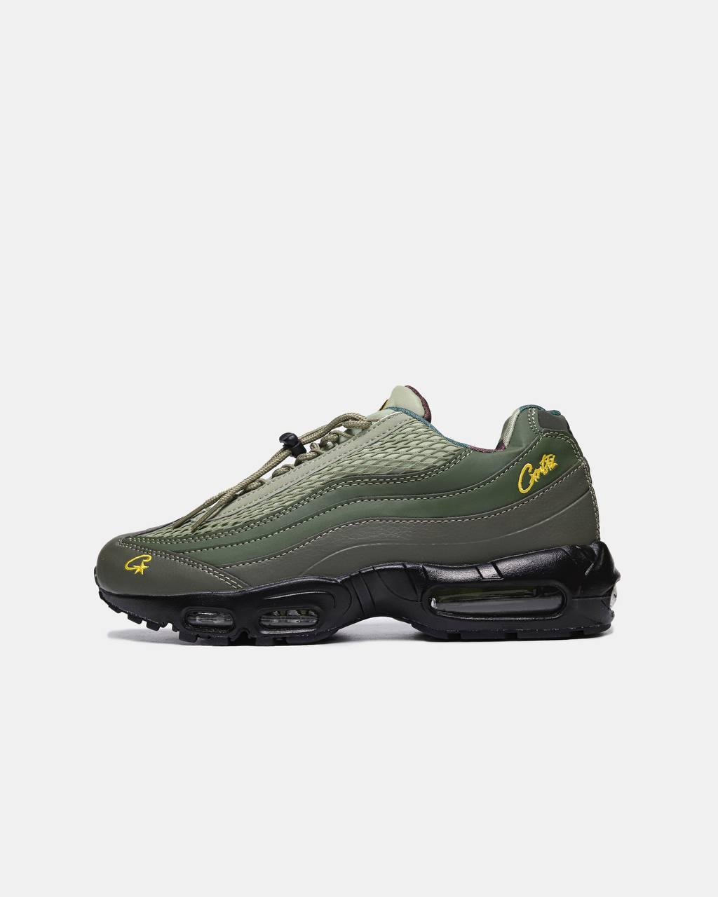 Чоловічі спортивні кросівки Nike Air Max x CORTEIZ SP RULES THE WORLD (зелені) стильні кросівки nk952 Найк vkross