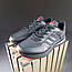 Чоловічі кросівки Adidas Glide (чорні з червоним) стильні повсякденні кроси 10651 Адідас vkross, фото 6