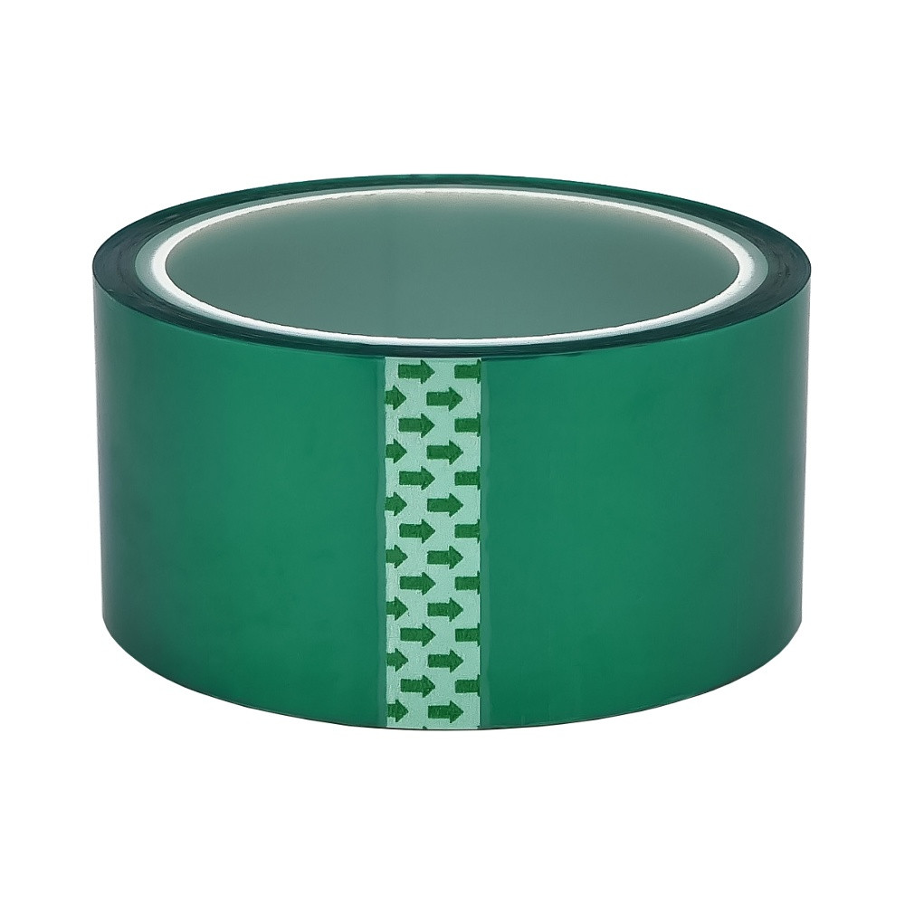 Термостійкий скотч каптоновий, зелений 50 мм (max t 250 г), фото 1