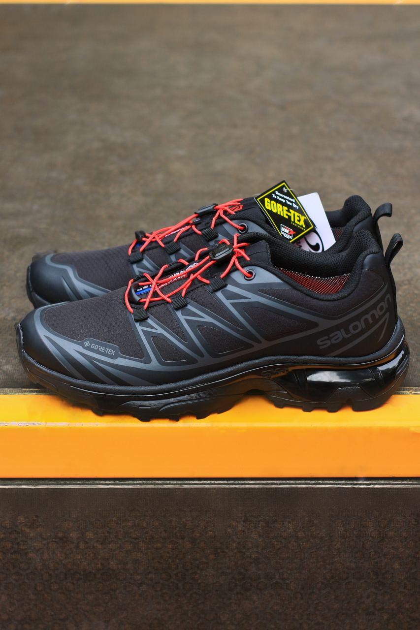 Чоловічі кросівки Salomon XT-6 Advanced Gore-Tex (чорні) спортивні кроси 1143 Саломон vkross