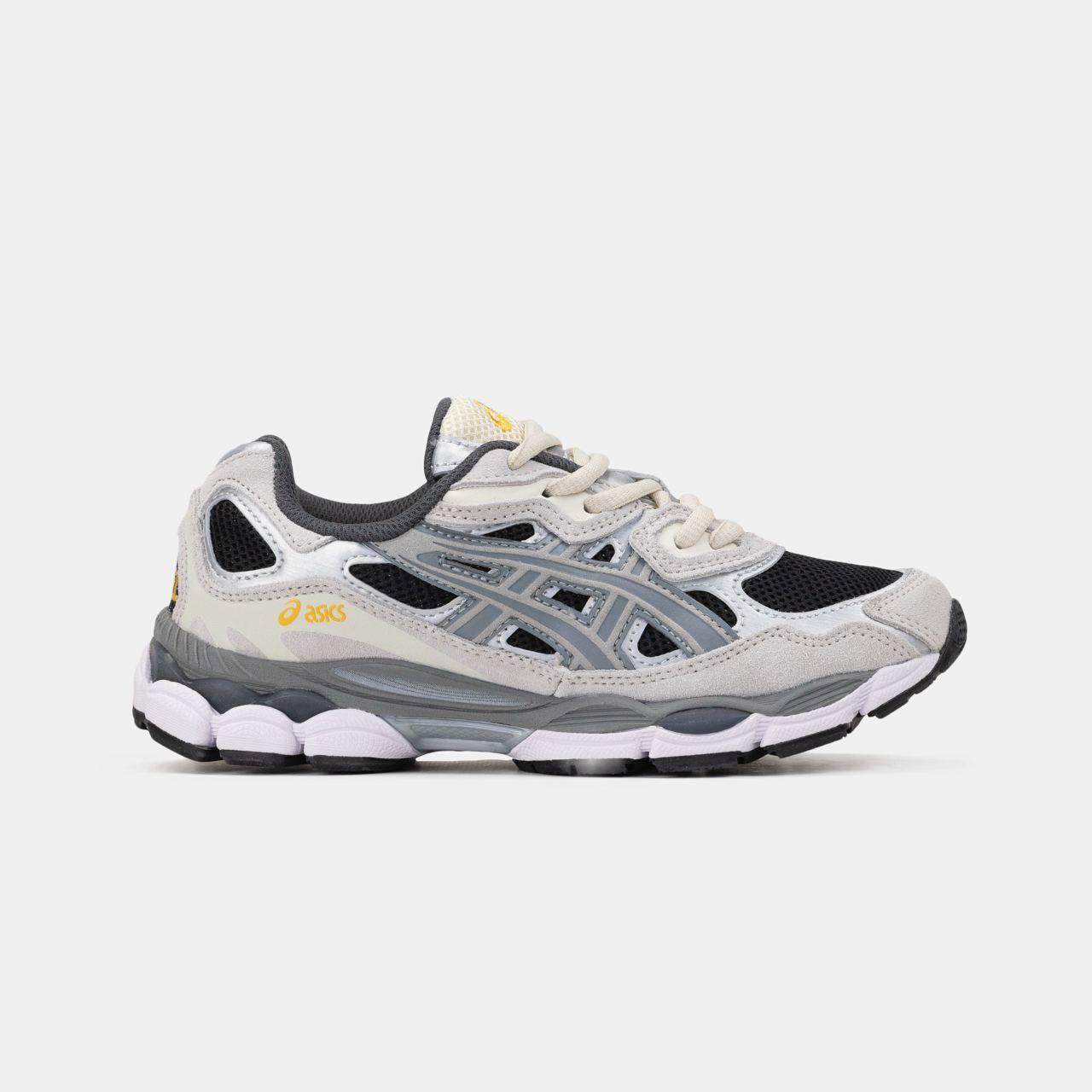 Чоловічі спортивні кросівки Asics GEL-NYC Gray Black (сіро-чорні) модні демі кроси art1288 Асікс vkross