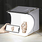 Лайткуб (фотобокс) Puluz PU5029 LED (20 х 20 х 20 см) чорний, фото 3