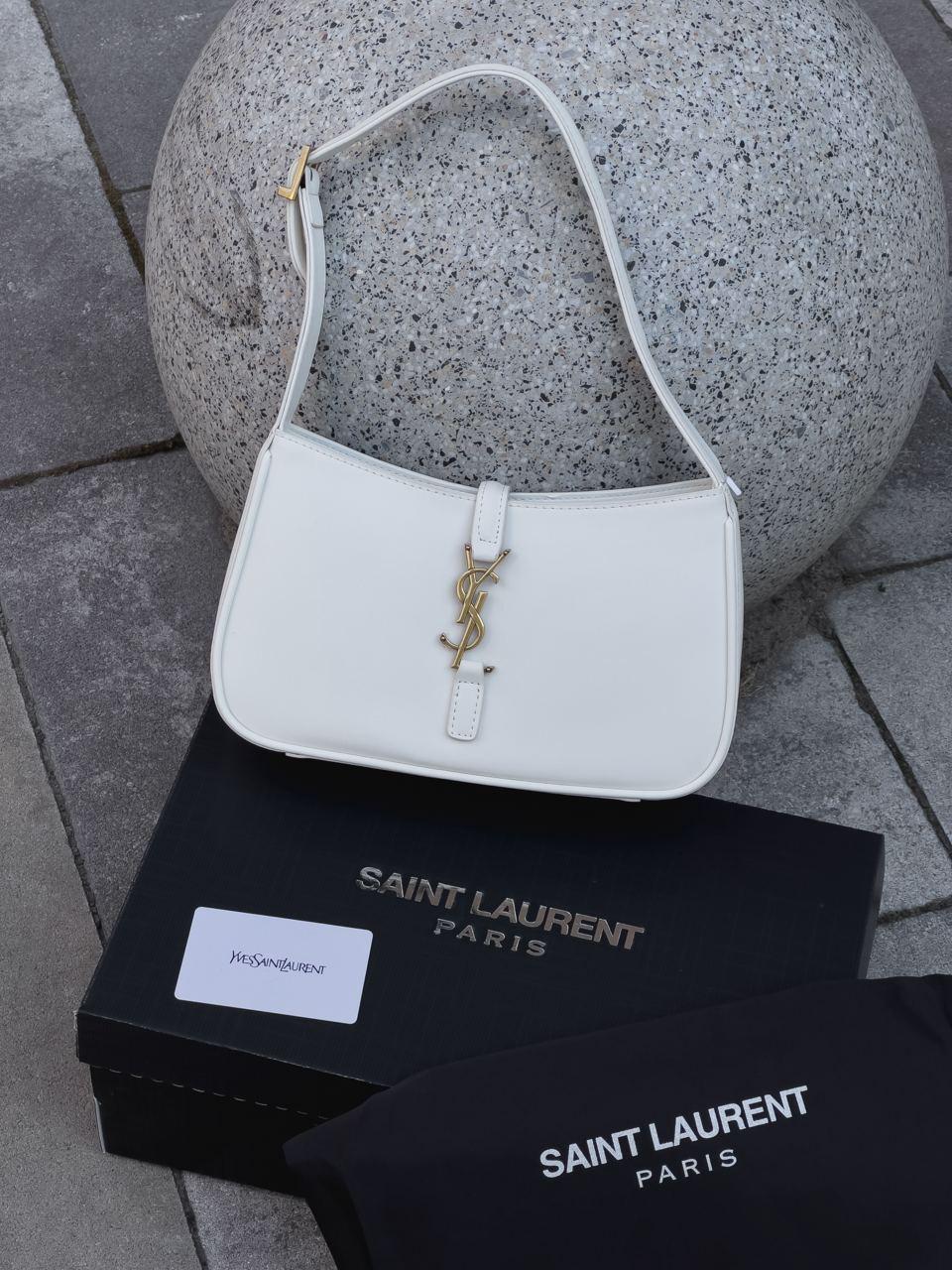 Жіноча сумка Yves Saint Laurent Hobo (біла) маленька повсякденна сумочка PR0045 vkross