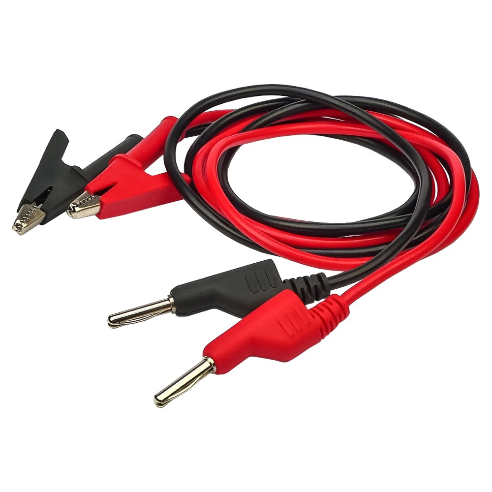 Кабелі для блоків живлення CheapType силіконові з крокодилами, фото 1