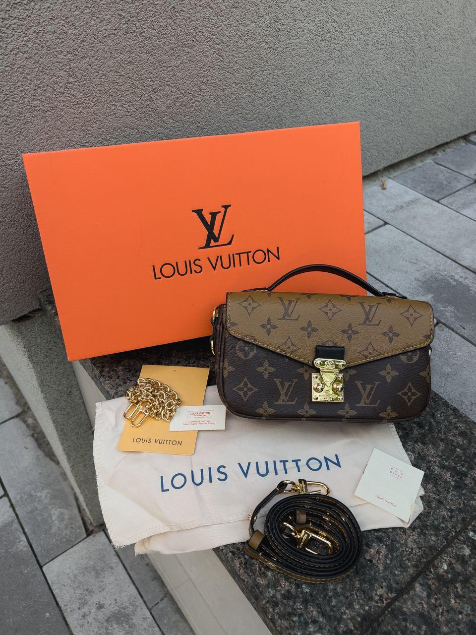 Жіноча сумка Louis Vuitton (коричнева) красива модна містка сумка PR0046 vkross