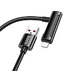 Кабель Hoco U135 2в1 USB to Lightning/ Type-C 1.2m black, фото 3