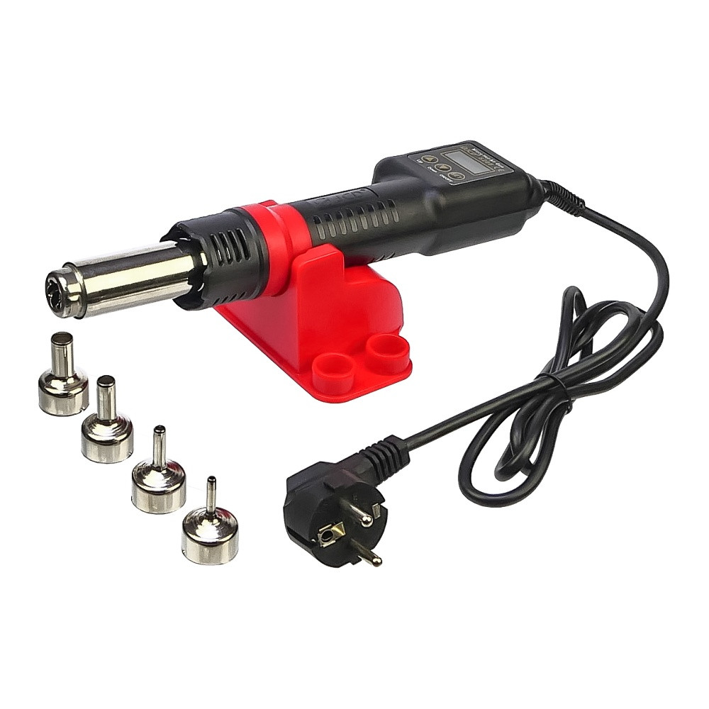 Термофен JCD 8208 з вбудованим цифровим блоком керування (регулювання t 100-480 г C, 750W, 220V), фото 1