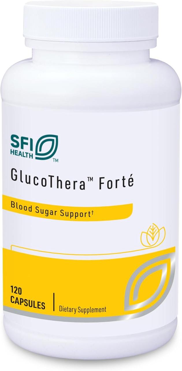 Klaire Glucothera Forte / Здоровий метаболізм глюкози Комплекс хрому з АЛК і куркумою 120 капсул