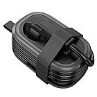 Мережевий зарядний пристрій подовжувач Hoco NS6 2 USB/Type-C 1 розетка 1.1m black, фото 7