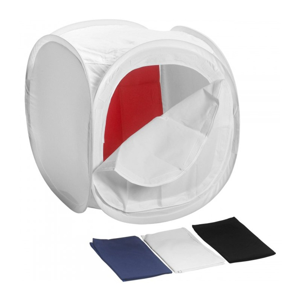 Лайткуб (фотобокс) (120 x 120 x 120 см) 4 фоні білий, фото 1