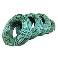 Проволока 100 м в зеленой ПВХ оболочке Ø 2.5 мм