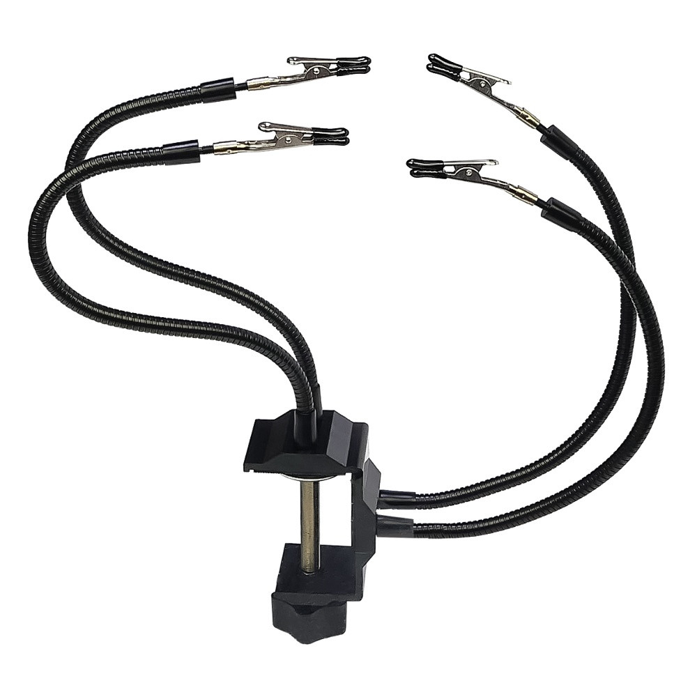 Тримач плат зі струбциною й затискачами на гнучких ніжках (4 шт.), фото 1