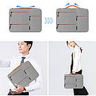 Сумка для ноутбука HAWEEL HWL2166 15-16" сіра, фото 5