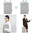 Сумка для ноутбука HAWEEL HWL7019 12.5-13.5" сіра, фото 6