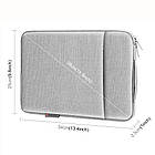 Сумка для ноутбука HAWEEL HWL7019 12.5-13.5" сіра, фото 7