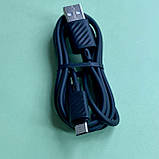 Кабель USB - штекер micro USB, 2.4А, колір - чорний, довжина 1 м, фото 3