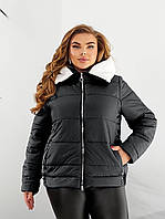Жіноча куртка осінь зима великого розміру новинка 2024