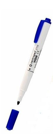 Маркер для дошок "Centropen" 2709 синій круглий, 1-2 мм, шт, фото 1