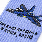 Шкарпетки Ласкаво просимо до пекла, орки (літак) блакитні (uas-014), Розмір 43-44, фото 3