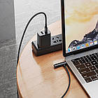 Кабель Hoco U135 2в1 Type-C to Lightning/ Type-C 1.2m black, фото 2