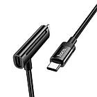 Кабель Hoco U135 2в1 Type-C to Lightning/ Type-C 1.2m black, фото 4