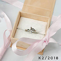 Срібна каблучка геометрія ластівка, Розмір 15,0, Вага: 1.8 г