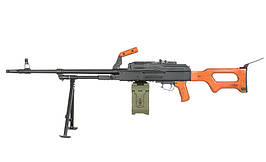 Кулемет АК-ПКМ Real Wood MOSFET [A&K] (для страйкболу)