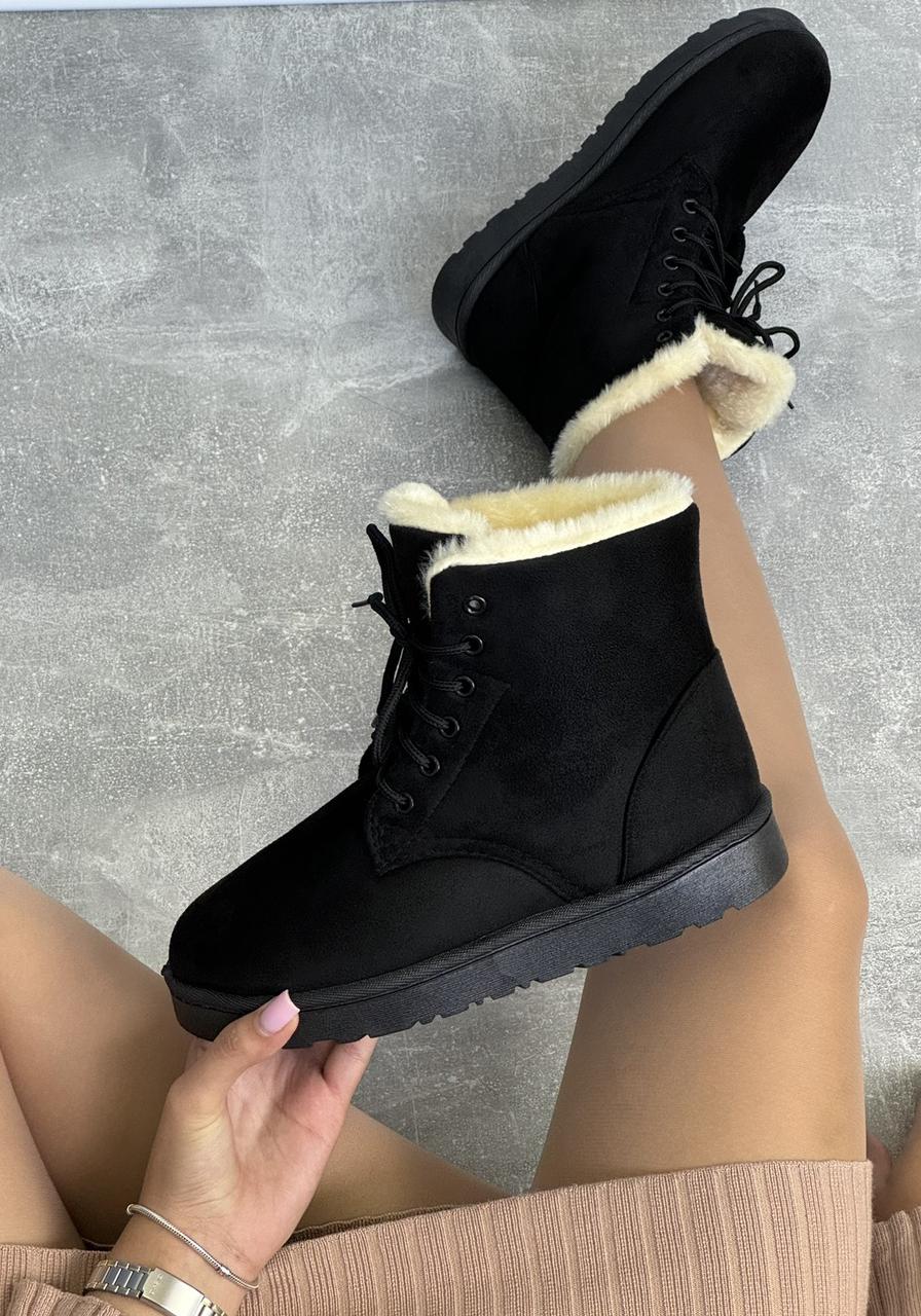 Уги жіночі зимові 8 пар у ящику чорного кольору 36-41, фото 1