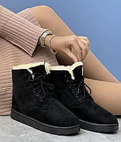 Уги жіночі зимові 8 пар у ящику чорного кольору 36-41, фото 6