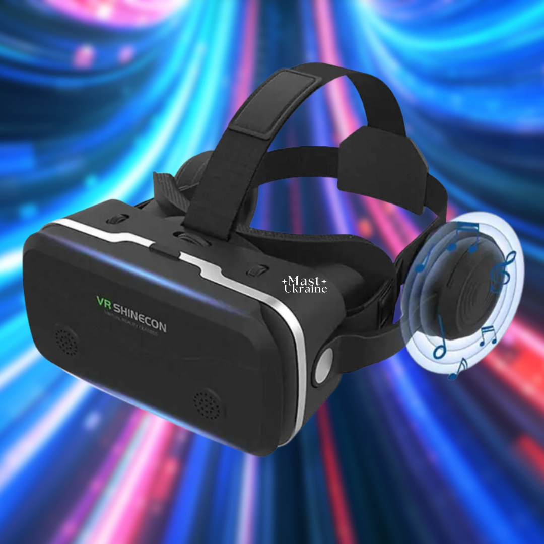 Окуляри віртуальної реальності VR SHINECON із вбудованими стереонавушниками SC-G15E-Black