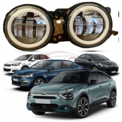 Протитуманітні світлодіодні фари Citroen С4 3 Ангельські очі