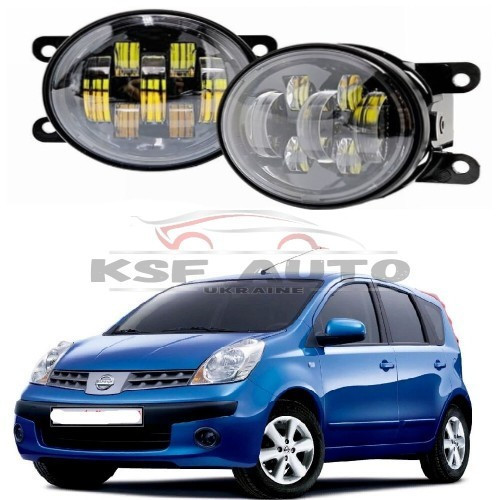 Протитуманітні світлодіодні фари Nissan Note (E11) 7 лінз