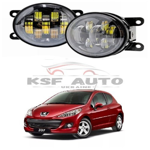 Протитуманні світлодіодні фари Peugeot 207 7 лінз