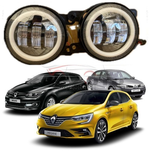 Протитуманітні світлодіодні фари Renault Megane 3-4 Ангельські очі