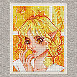 Алмазна мозаїка/вишивка Апельсинове захоплення з голограмними стразами 40*50 см Ідейка AMO 7607, фото 2