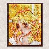 Алмазна мозаїка/вишивка Апельсинове захоплення з голограмними стразами 40*50 см Ідейка AMO 7607, фото 3