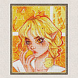 Алмазна мозаїка/вишивка Апельсинове захоплення з голограмними стразами 40*50 см Ідейка AMO 7607, фото 5