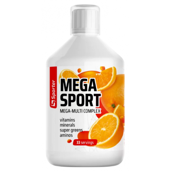 Комплексні вітаміни Sporter Liquid Vitamins Mega Sport - 500 мл, фото 1
