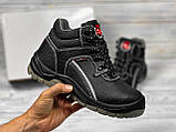 Спецвзуття робоче чоловіче з металевим підноском, черевики захисні повсякденні, шкіряне взуття, польша, фото 5