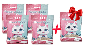 АКЦІЯ ( 4+1 ) Милий Котик Грудкуючий бентонітовий наповнювач - 4,5 л